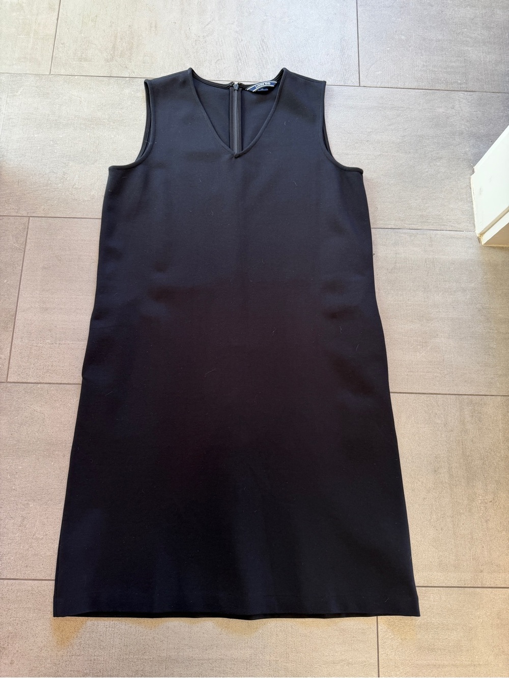 NWOT Classic Black Sleeveless Shift Dress in Ponte knit for 3 season wear!